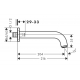 Излив HANSGROHE Vernis Shape 71460000 для ванны, хром