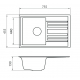 Мойка для кухни GRANICOM G-010 чаша+крыло 755х455 мм, грей