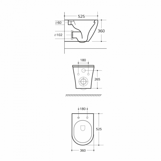 Унитаз подвесной WAVE Tor Tornado 3.0 XL сиденье микролифт полипропилен, безоботковый, белый глянец