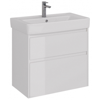 Тумба для комплекта LEMARK Combi 80, 2 ящика, белый глянец, под раковину Q80