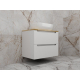 Тумба с раковиной STYLE LINE Бали 70 белый софт со столешницей, раковина MODUO 50 Square