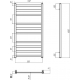 Полотенцесушитель водяной TERMINUS Ното П10 500х1000