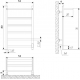Полотенцесушитель электрический ДВИН Fj Plaza Neo 80x50 полированный