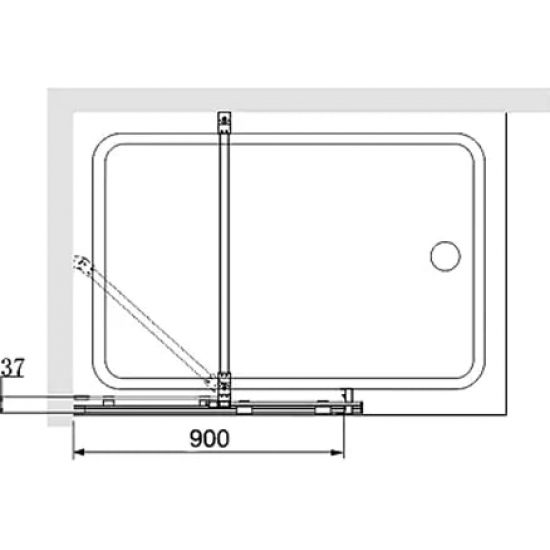 Шторка для ванны RGW Screens SC-46 90х150, профиль хром