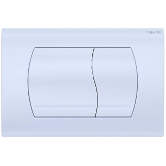 Кнопка для инсталляции AQUATEK KDI-0000046 (021A) белая глянец, клавиши прямоугольные