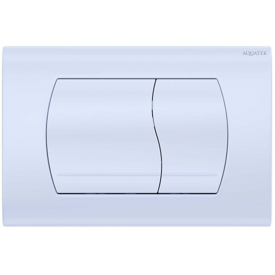 Кнопка для инсталляции AQUATEK KDI-0000046 (021A) белая глянец, клавиши прямоугольные