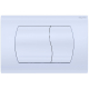 Кнопка для инсталляции AQUATEK KDI-0000046 (021A) белая глянец, клавиши прямоугольные