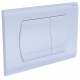 Кнопка для инсталляции AQUATEK KDI-0000046 (021A) белая глянец, клавиши прямоугольные