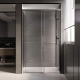 Душевая дверь в нишу VECONI Premium Trento PTD-40CH 130x200 стекло прозрачное, профиль хром