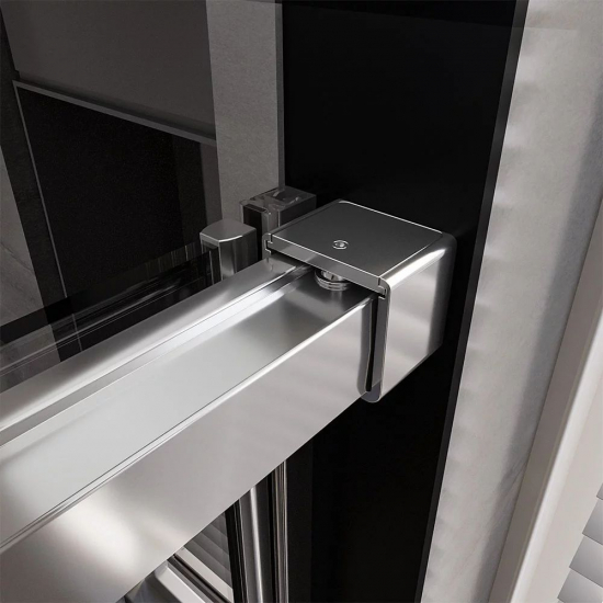 Душевая дверь в нишу VECONI Premium Trento PTD-40CH 130x200 стекло прозрачное, профиль хром