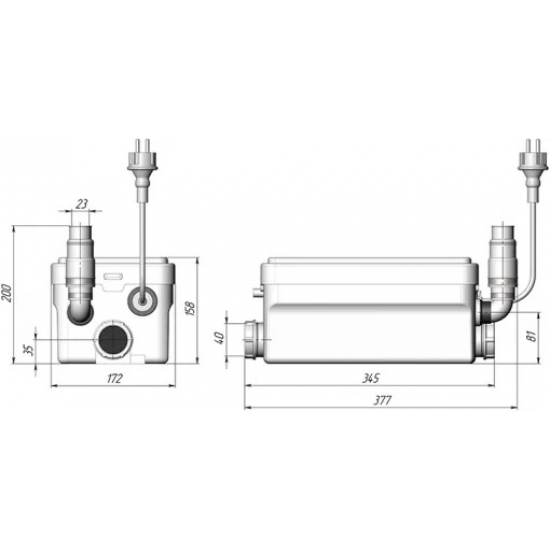 Канализационный насос UNIPUMP SANIVORT 255 M