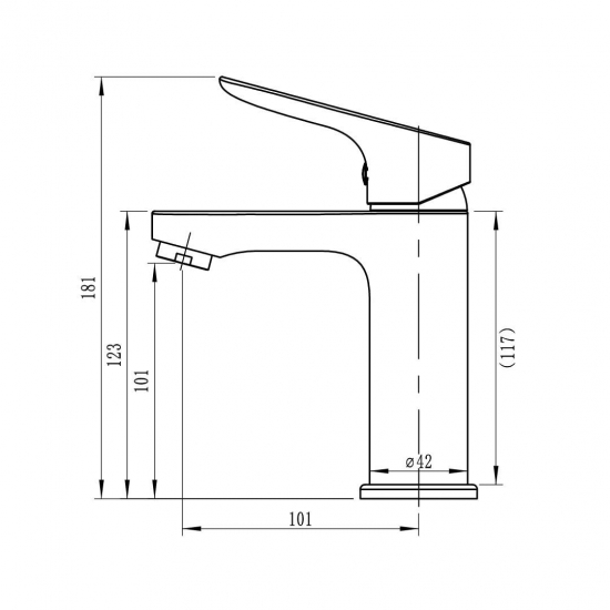 Смеситель для раковины SOLE Towada S181C