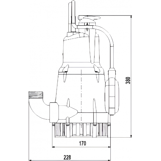 Дренажный насос GRUNDFOS KPC 600 A 800 Вт