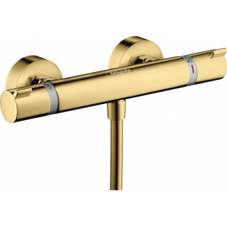 Смеситель для душа HANSGROHE Ecostat Comfort 13116990 с термостатом, полированное золото