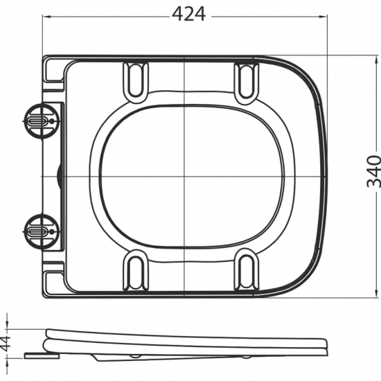 Унитаз подвесной BELBAGNO Ardente-R BB520CH-TOR безободковый, крышка BB052SC с микролифтом