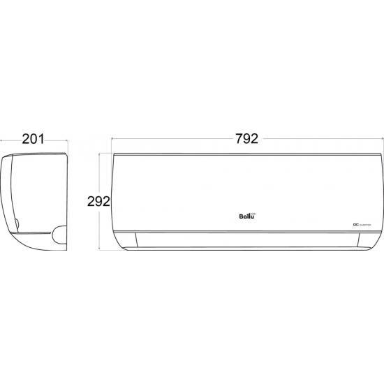 Сплит-система BALLU Platinum Evolution DC Inverter BSUI-12HN8_22Y инверторного типа комплект 
