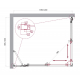 Душевой уголок BelBagno LUCE-AH-21-120/100-C-Cr стекло прозрачное, профиль хром