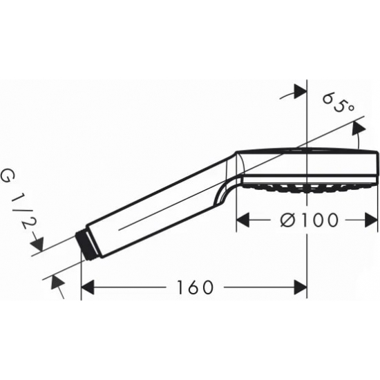 Лейка для душа HANSGROHE Crometta 1jet 26331400 хром