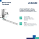 Смеситель для ванны MILARDO Horizont HORSB02M10 хром