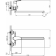 Смеситель для ванны MILARDO Horizont HORSB02M10 хром
