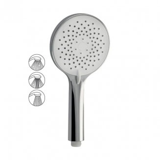 Лейка для душа GFMARK 6083 хром с белой вставкой, 3 режима