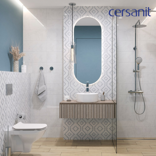 Смеситель для раковины CERSANIT Wisla A63059 с донным клапаном, хром