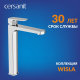 Смеситель для раковины CERSANIT Wisla A63059 с донным клапаном, хром