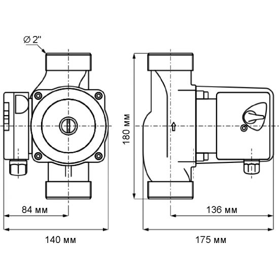 Циркуляционный насос UNIPUMP UPC 32-80 180