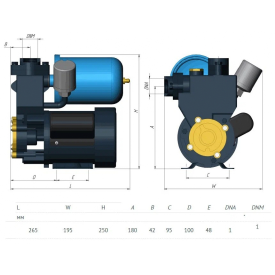 Насосная станция UNIPUMP AUPS 126