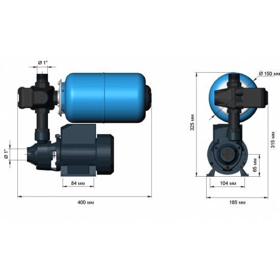 Насосная станция UNIPUMP AUTO QB 60-5