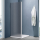Боковая стенка SANTREK AQUA Lea-SP-800-G-Chrome 80x185 стекло грейп, профиль хром