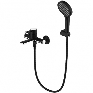 Смеситель для ванны GAPPO G03-6 G3203-6 чёрный/хром