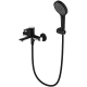 Смеситель для ванны GAPPO G03-6 G3203-6 чёрный/хром