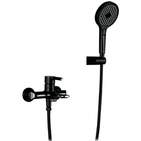 Смеситель для ванны GAPPO G03-6 G3203-6 чёрный/хром