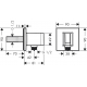 Шланговое подключение HANSGROHE FixFit Porter E 26889670, матовый чёрный