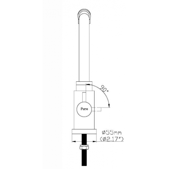 Смеситель для кухни с подключением к фильтру с питьевой водой SEAMAN Eco Koblenz SSN-2139A
