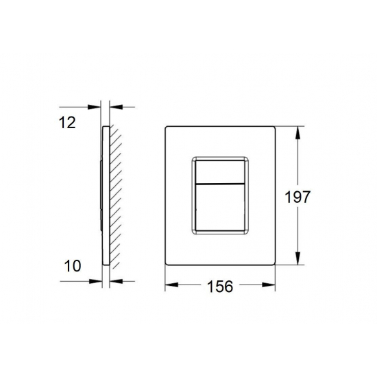 Кнопка для инсталляции AQUATEK PNN-0000004 (025С-1Q) оружейная сталь, пневматическая