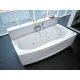 Акриловая ванна АКВАТЕК Пандора PAN160-0000054 R 160x75 см, правая, с каркасом, со сливом-переливом