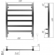 Полотенцесушитель электрический TERMINUS Ното П6 500х650