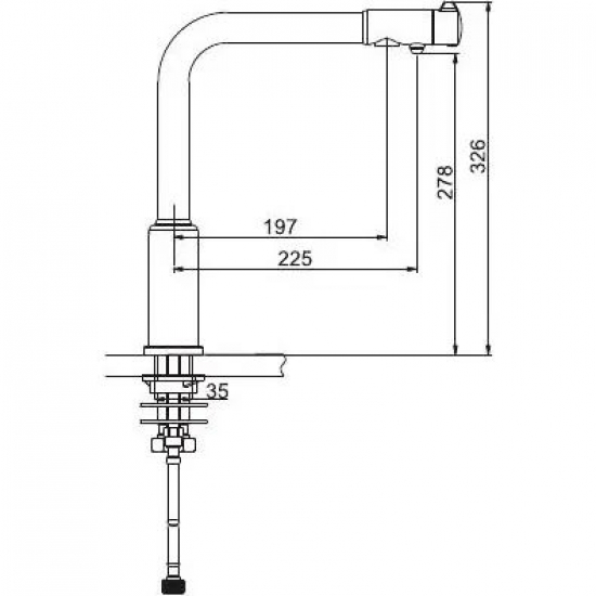 Смеситель для кухни с подключением к фильтру с питьевой водой GAPPO G4390-10 чёрный