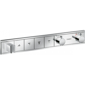 Термостатический смеситель встраиваемый HANSGROHE RainSelect 15357000 С ВНУТРЕННЕЙ ЧАСТЬЮ, хром