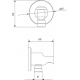 Шланговое подключение IDDIS Built-in Shower Accessories 003BL01i62 с держателем, чёрное