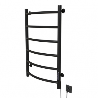 Полотенцесушитель электрический MIXLINE Capella 80x50 253 Вт, чёрный