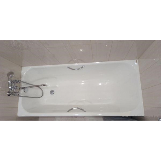 Ванна чугунная WOTTE Start 1 УР 1700x700УР без опоры 170x70 см, с отверстиями для ручек