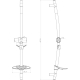 Душевая штанга LEMARK LM8064C хром