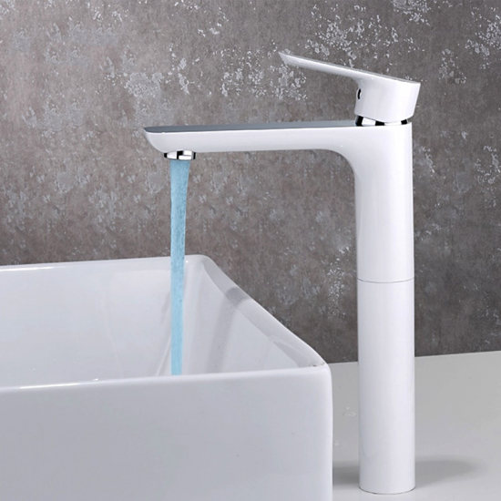 Смеситель для раковины GAPPO G48 G1048-2 белый/хром Смеситель для раковины GAPPO G48 G1048-2 белый/хром