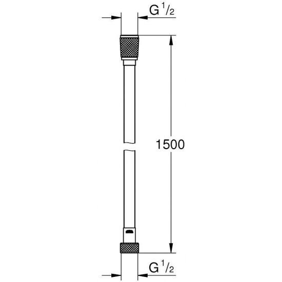 Шланг для душа GROHE Silverflex Long-Life 26346001 длина 150 см