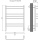 Полотенцесушитель электрический АКВАТЕК Пандора П7 50x70 хром