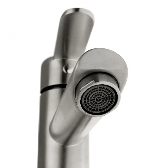 Смеситель для раковины MAGNUS 9149 из нержавеющей стали, сатин Смеситель для раковины MAGNUS 9149 из нержавеющей стали, сатин