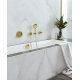 Термостатический смеситель встраиваемый HANSGROHE Ecostat S 15758990, С ВНУТРЕННЕЙ ЧАСТЬЮ, золото